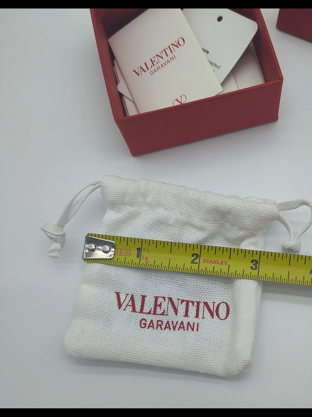 VALENTINO GARAVANI Red Jewelry Box Dust Bag Cards Envelope Mytheresa Gift Set